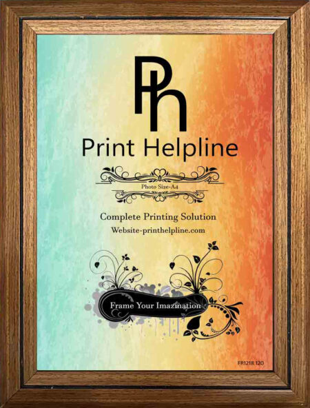 WOOD WALL PHOTO FRAME (Brown PHOTO Frames ,A4 SIZE(8.3×11.7))